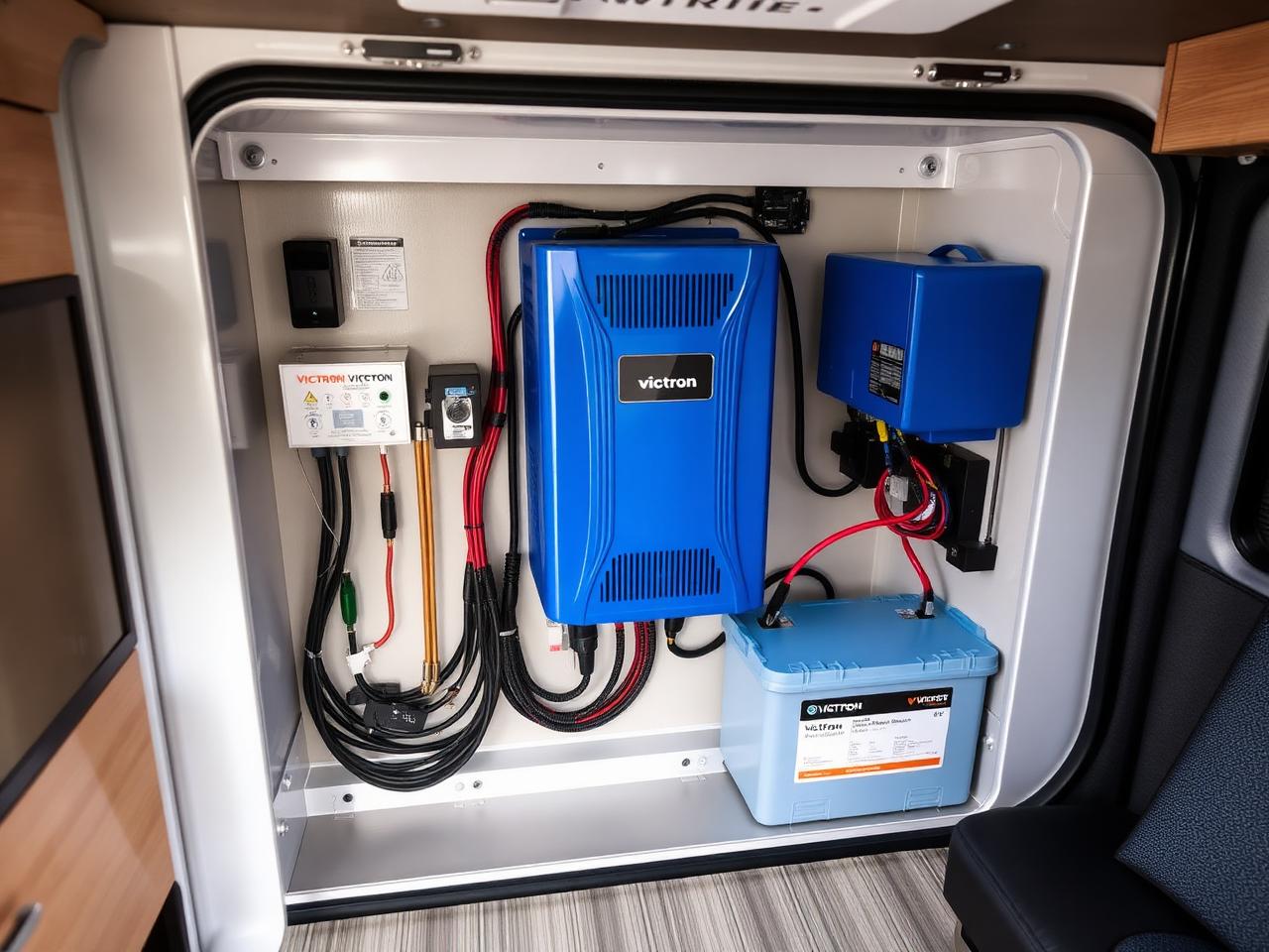 Victron inverter and lithium battery installation